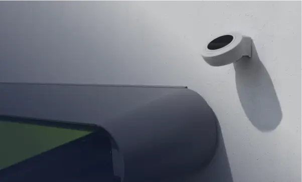 Light sensor on wall