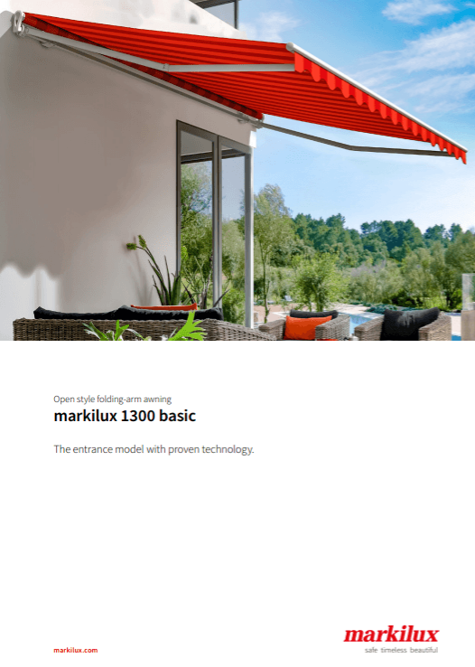 Markilux 1300 Sales Manual Cover