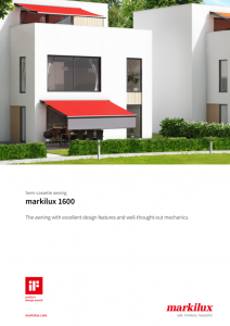Markilux 1600 Manual Cover