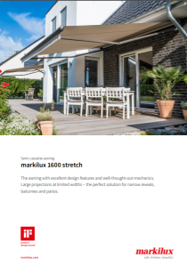 Markilux 1600 Stretch Sales Manual Cover