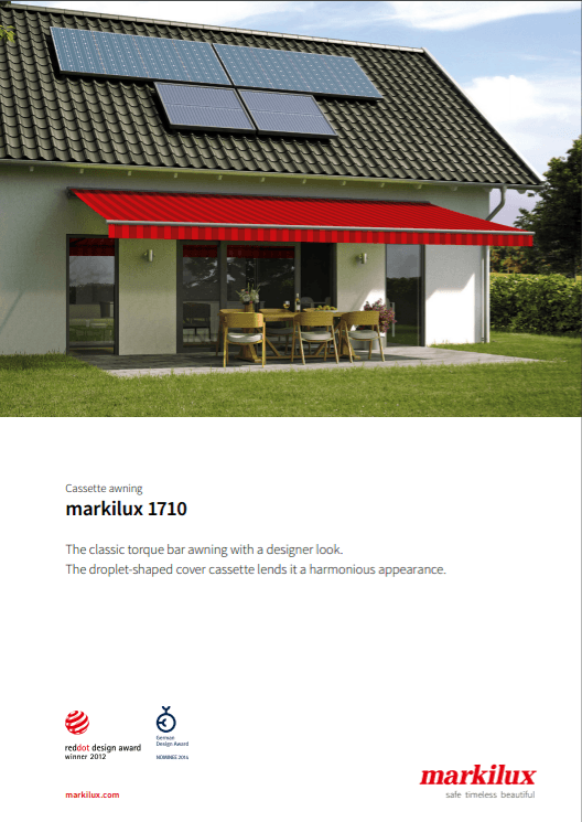 Markilux 1710 Sales Manual Cover