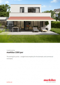 Markilux 3300 Sales Manual Cover