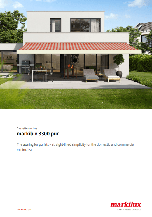 Markilux 3300 Sales Manual Cover