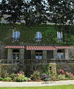 Markilux 6000 Awnings Red Striped Fabric