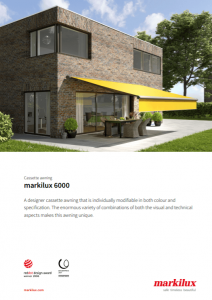 Markilux 6000 Sales Manual Cover