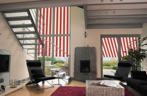 Markilux 760 Vertical Awnings in Living Room