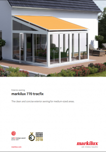 Markilux 770 Tracfix Sales Manual Cover