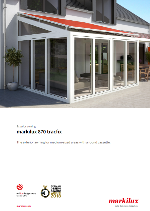 Markilux 870 Tracfix Sales Manual Cover