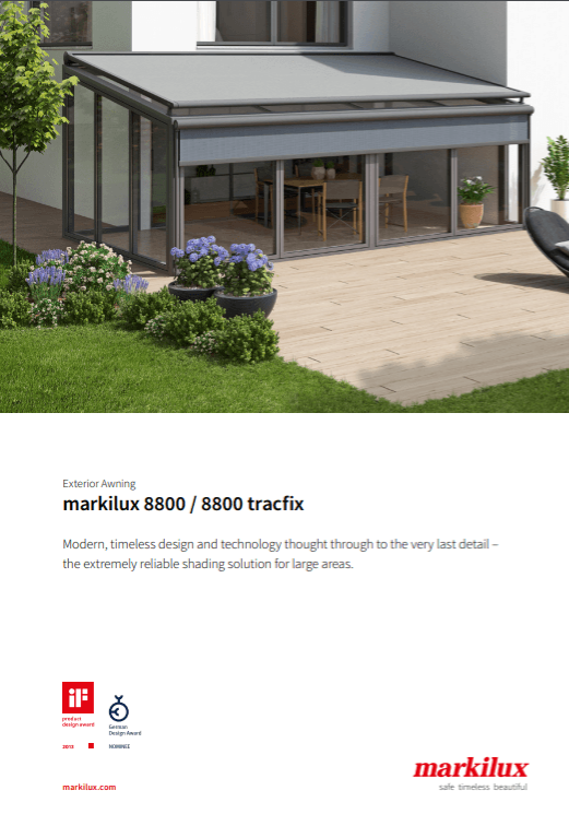 Markilux 8800 Sales Manual Cover