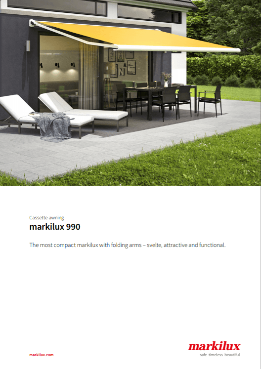 Markilux 990 Sales Manual Cover