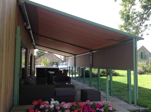 Markilux Pergola Awning With Vertical Shading