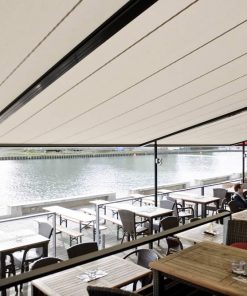 Markilux Pergola Awnings in Restaurant