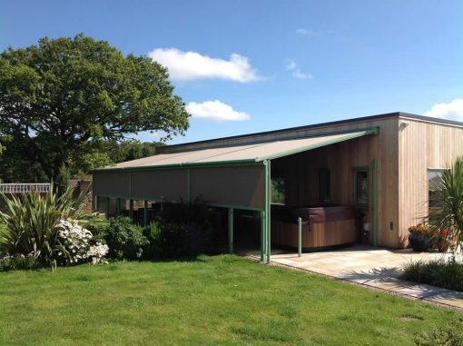 Markilux Pergola Awning over Hot Tub