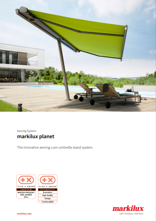 Markilux Planet Sales Manual Cover