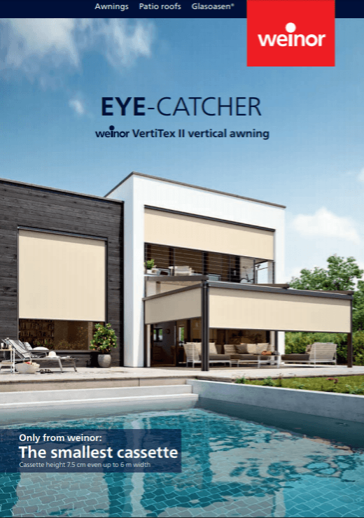 Weinor Vertitex II Vertical Awning Brochure Cover